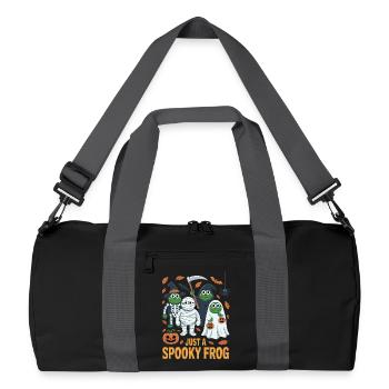 Costume d’Halloween Spooky Frogs - Sac de sport recyclé - noir/gris graphite - Devant