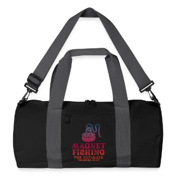 Aimant de pêche en néodyme pour pêcheur magnétique - Sac de sport recyclé - noir/gris graphite - Devant
