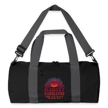 Aimant de pêche en néodyme pour pêcheur magnétique - Sac de sport recyclé - noir/gris graphite - Devant