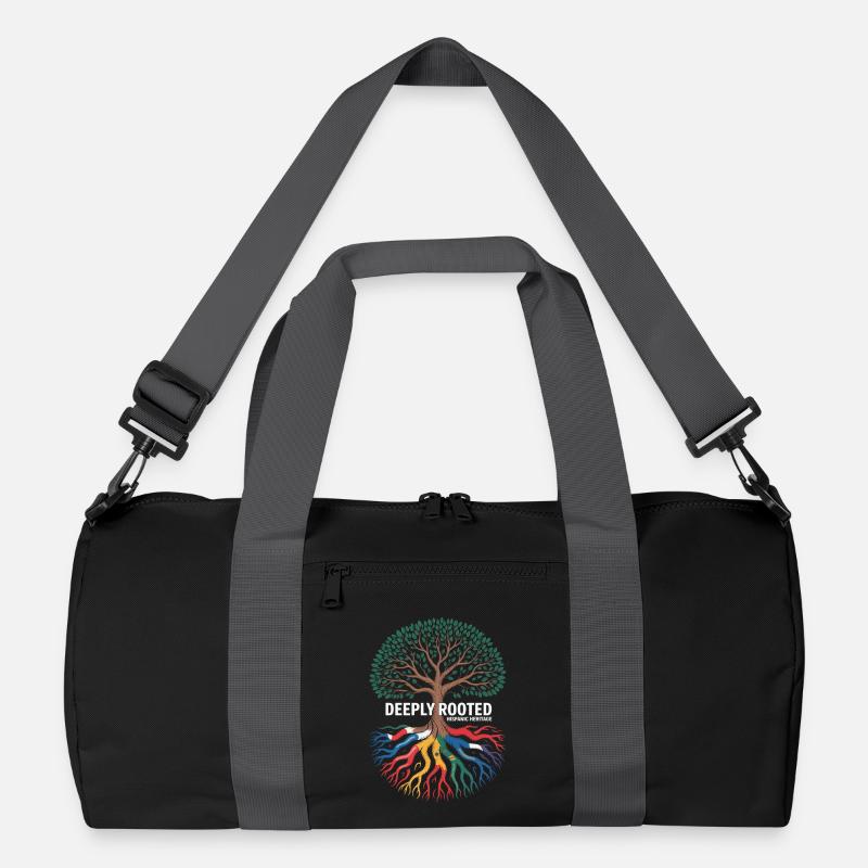 Deeply Rooted Hispanic Heritage Roots Recycled Duffel Bag