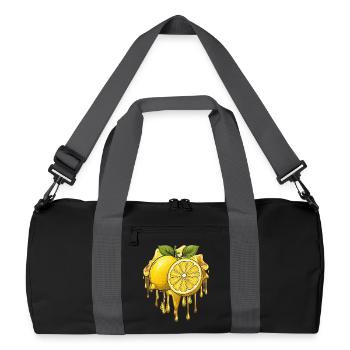 ZITRONE - Recycelte Duffel Bag - Schwarz/Graphitgrau - Vorne