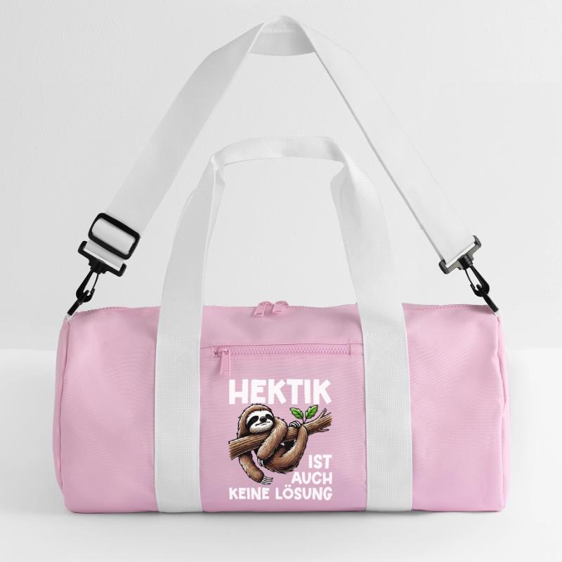 Hectic is also not a solution Sloth Recycled Duffel Bag