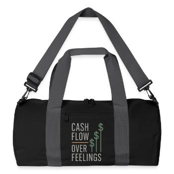 Blagues d’un étudiant en comptabilité cpa en formation excel - Sac de sport recyclé - noir/gris graphite - Devant