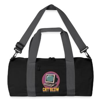 CRT Ordinateur Pop Culture Rétro Jeu vidéo - Sac de sport recyclé - noir/gris graphite - Devant