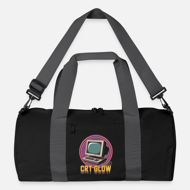 CRT Computer Pop Culture Retro Video Game Recycelte Duffel Bag