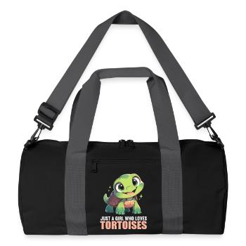 Landschildkröten Landschildkröte - Recycelte Duffel Bag - Schwarz/Graphitgrau - Vorne