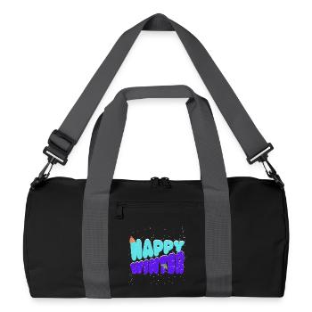 Winter in snow style - Recycled Duffel Bag - black/graphite grey - Front