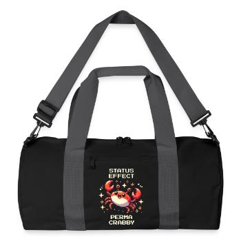 Status Effect: Perma-Crawly | Crab, Sea - Recycled Duffel Bag - black/graphite grey - Front