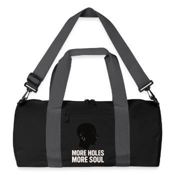 Piercing Addict Body Mod Enthusiast - Recycled Duffel Bag - black/graphite grey - Front
