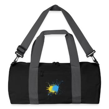 Creative Color Strike Design - Recycled Duffel Bag - black/graphite grey - Front