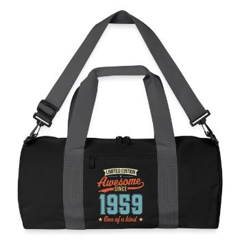 Awesome Since 1959 - Recycled Duffel Bag - black/graphite grey - Front
