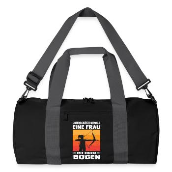 Archery Gifts Archer Archery - Recycled Duffel Bag - black/graphite grey - Front