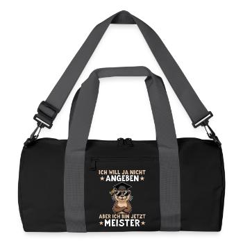 Master craftsman's examination passed - Otter Master Degree - Recycled Duffel Bag - black/graphite grey - Front