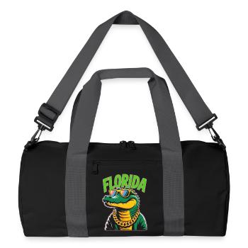 Florida Alligator - Recycled Duffel Bag - black/graphite grey - Front