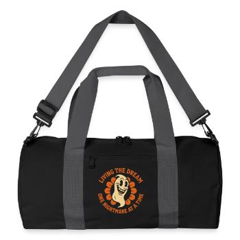 Vivre le rêve Un cauchemar à la fois Drôle - Sac de sport recyclé - noir/gris graphite - Devant