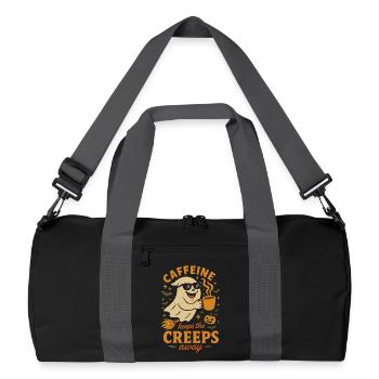 La caféine éloigne les creeps Halloween drôle - Sac de sport recyclé - noir/gris graphite - Devant