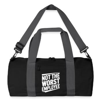 Pas le pire employé - Sac de sport recyclé - noir/gris graphite - Devant
