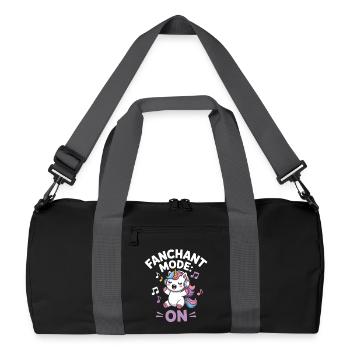 K-Pop Fanchant Korea Music - Recycled Duffel Bag - black/graphite grey - Front