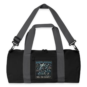 Haunted Mansion Movie Poster Vintage Halloween - Recycled Duffel Bag - black/graphite grey - Front