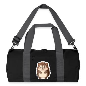 Igel - Recycelte Duffel Bag - Schwarz/Graphitgrau - Vorne