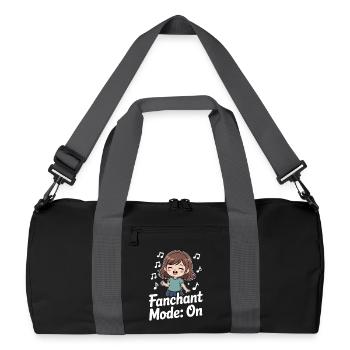 K-Pop Fanchant Korea Music - Recycled Duffel Bag - black/graphite grey - Front