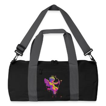 #NEon Cupidon - Sac de sport recyclé - noir/gris graphite - Devant
