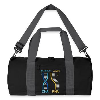 Biology Teacher Biologist Microbiology Biologist - Recycled Duffel Bag - black/graphite grey - Front