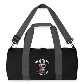 IA CONFUSE Nerds Promt Ingénieur - Sac de sport recyclé - noir/gris graphite - Devant