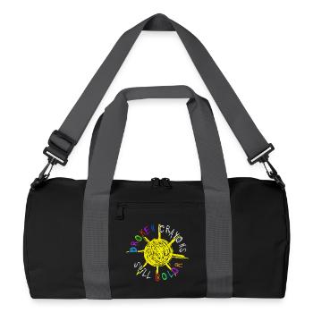 Broken Crayons Still Color Mental Health Awareness - Recycled Duffel Bag - black/graphite grey - Front