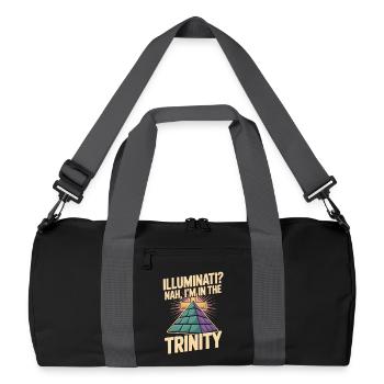 Christian Illuminati In The Trinity - Recycled Duffel Bag - black/graphite grey - Front