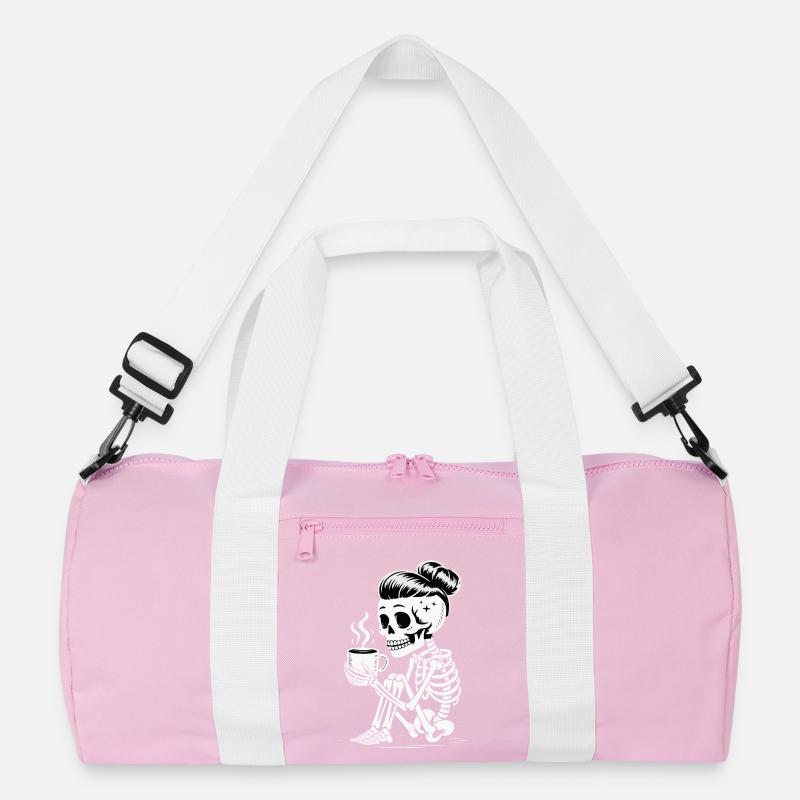 Skelett Sipper Kaffee Recycelte Duffel Bag