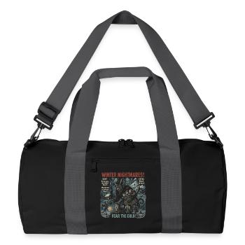 Cauchemars d’hiver Krampus Affiche de film Halloween - Sac de sport recyclé - noir/gris graphite - Devant