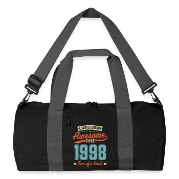 Génial depuis 1998 - Sac de sport recyclé - noir/gris graphite - Devant