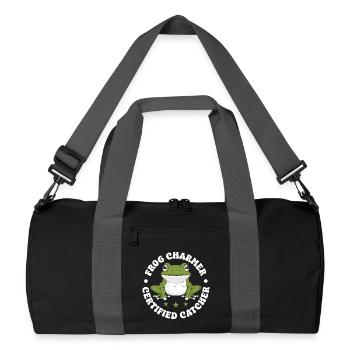Frog Catcher Charmer Certified Frog - Recycled Duffel Bag - black/graphite grey - Front