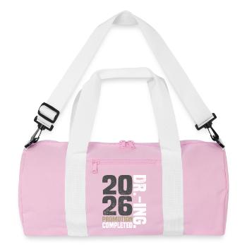 Dr. Ing. Promotion terminée - Sac de sport recyclé - rose/blanc - Devant