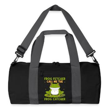 Frog Catcher Frog Fetcher Call Me Frog - Recycled Duffel Bag - black/graphite grey - Front