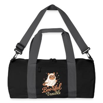 Boo-tiful Trouble Halloween Party Fun raton laveur - Sac de sport recyclé - noir/gris graphite - Devant