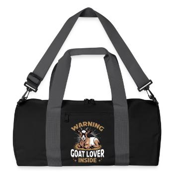 Funny Farm Animal Goat - Recycled Duffel Bag - black/graphite grey - Front