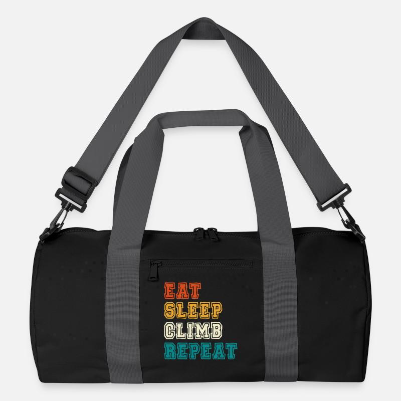 Eat Sleep Climb Repeat Design Recycelte Duffel Bag