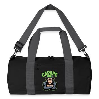 CAPAPE Cool Monkey with Cap Urban Style - Recycled Duffel Bag - black/graphite grey - Front