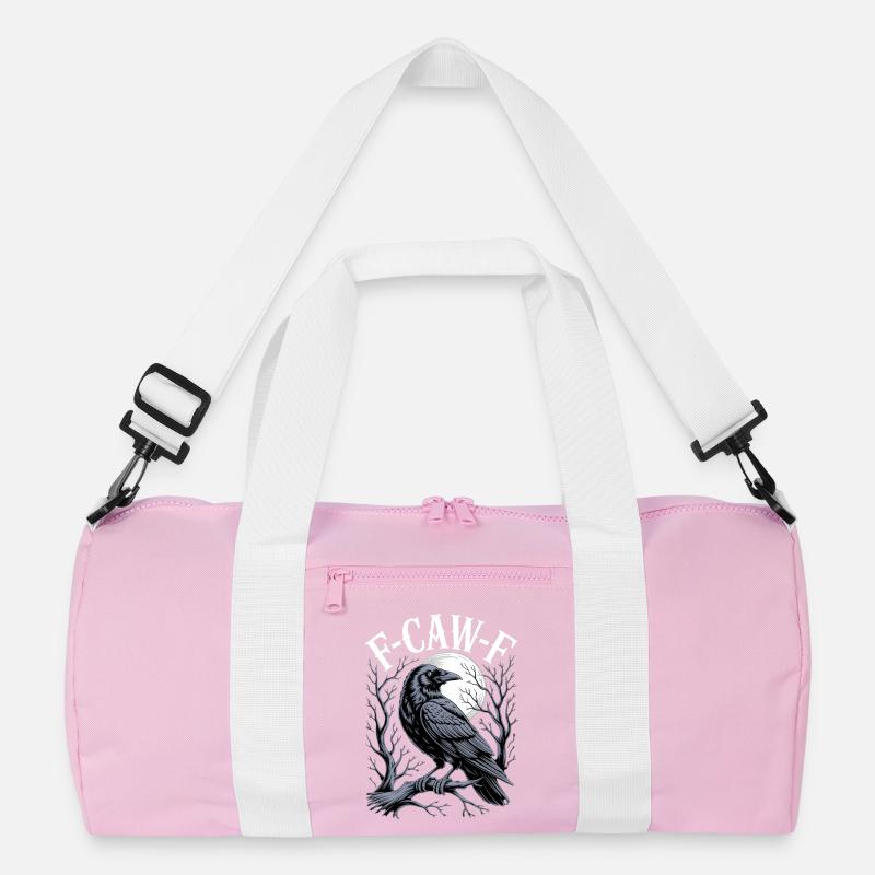 Raven Moon Gothic Emblem Recycled Duffel Bag