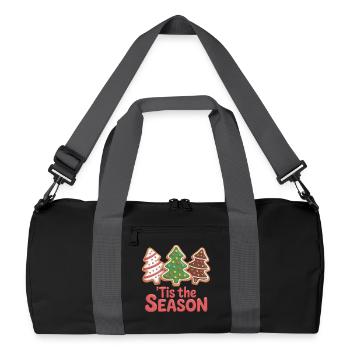 Xmas Cookie Shirt for Christmas Friends - Recycled Duffel Bag - black/graphite grey - Front