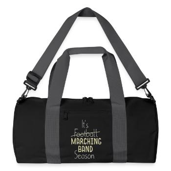 Football - Marching Band Season Music Lover - Recycled Duffel Bag - black/graphite grey - Front