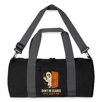 N’ayez pas peur c’est juste moi fantôme Halloween - Sac de sport recyclé - noir/gris graphite - Devant