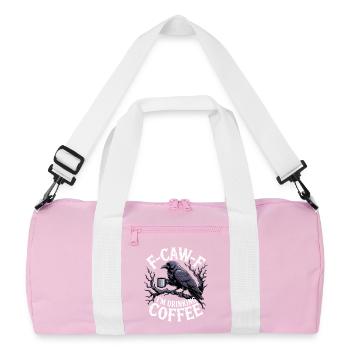 F-Caw-F: I drink coffee - Recycled Duffel Bag - pink/white - Front