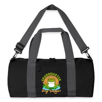 Frog Catcher Grandmaster Frog Snagger Frog - Recycled Duffel Bag - black/graphite grey - Front