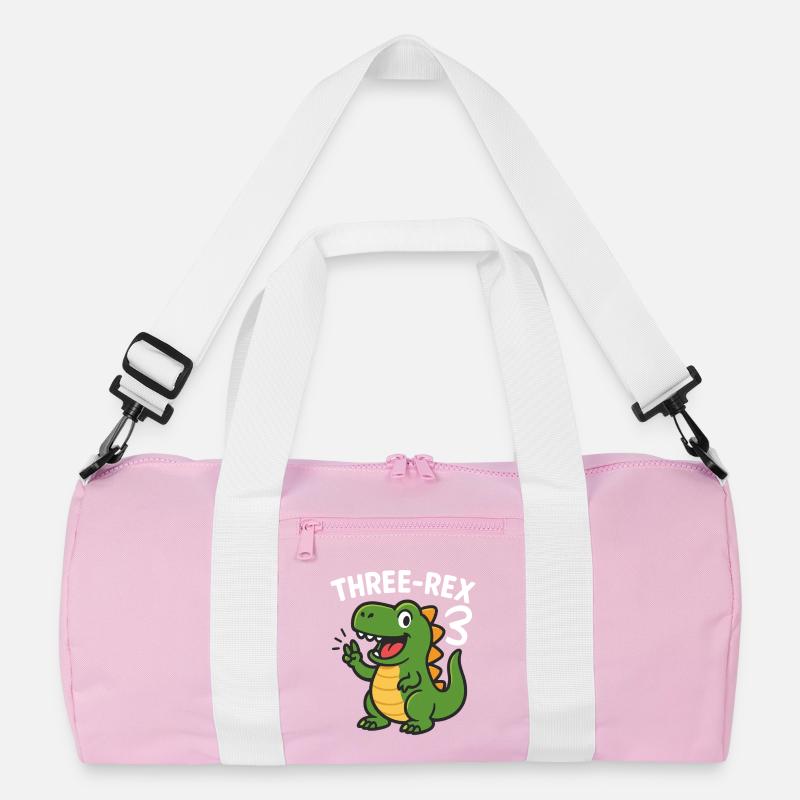 Three-Rex 3 Dinosaur Birthday Party Vibes Recycelte Duffel Bag