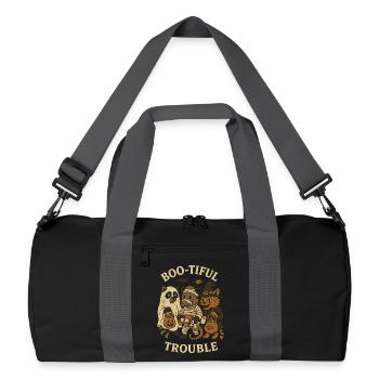 Boo-Tiful Trouble Halloween Costume Fun - Recycled Duffel Bag - black/graphite grey - Front