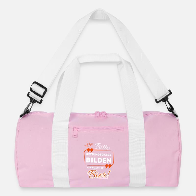 Bitte Rettungsgasse bilden ich brauch ein Bier ! Recycelte Duffel Bag