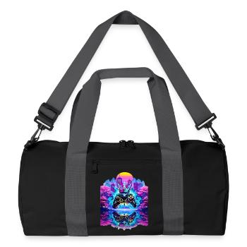 Manette Gaming King avec mise en miroir - Sac de sport recyclé - noir/gris graphite - Devant